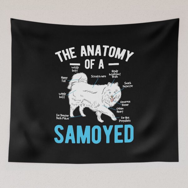 Item preview, Anatomy Samoyed  Siberia Pet Dog Animal Lover Gift designed and sold by haselshirt.