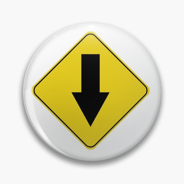 Item preview, Caution Road Sign Down Arrow designed and sold by Shanestillz.