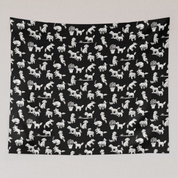 Item preview, Little Doggos (black) designed and sold by HannaTurpeinen.