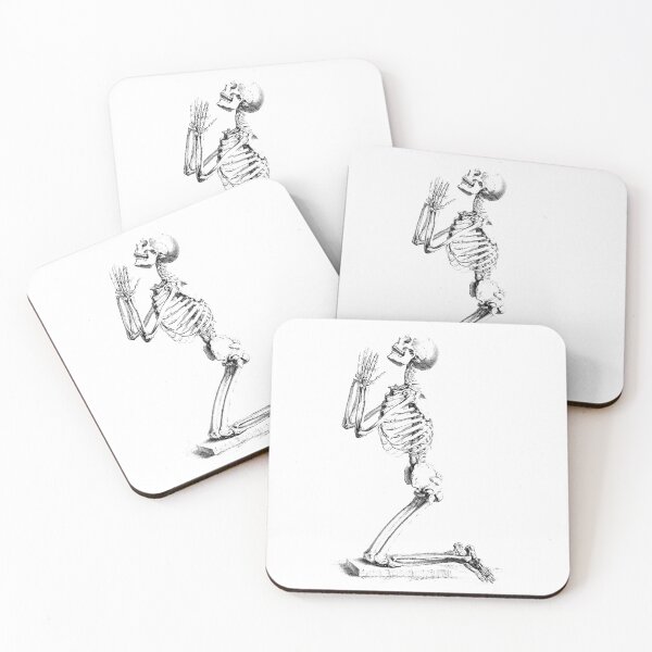 Item preview, Praying Skeleton designed and sold by Pixelchicken.