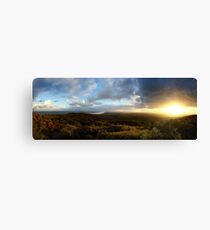 Last Hurrah - Sunset Wybung Head Lookout Canvas Print