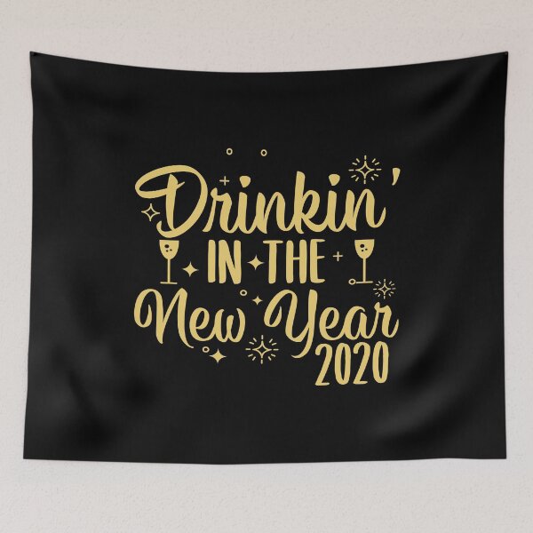 Item preview, Drinkin' In The New Year Happy Holidays 2020 Gift designed and sold by haselshirt.