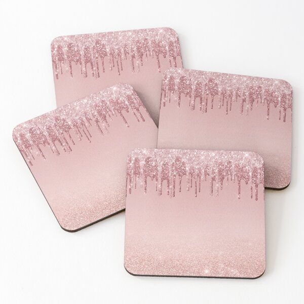 Item preview, Dripping Glitter Dusty Rose designed and sold by Image NDesign.