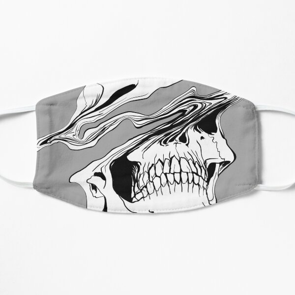 Liquify Skull Drawing Flat Mask