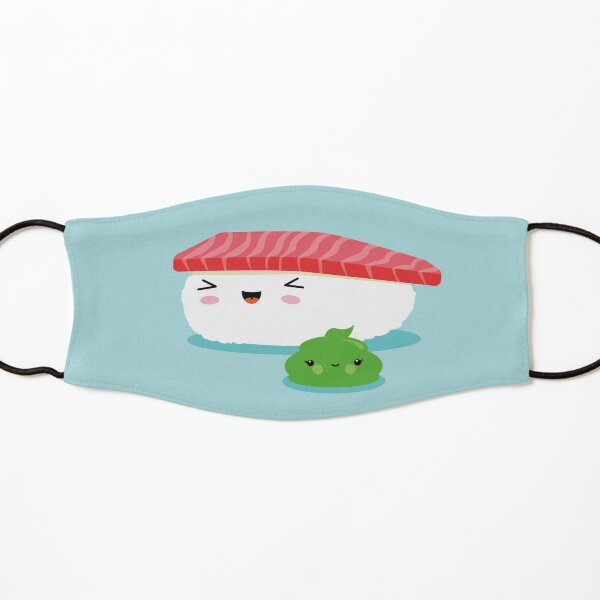 Best Friends Kawaii Sushi Nigiri Illustration for Kids Kids Mask