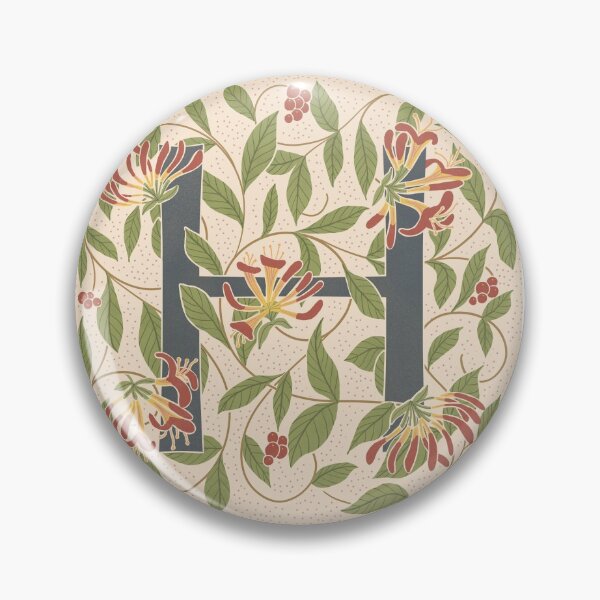 Item preview, Floral Monogram Letter H designed and sold by Maria Chiara Fantini.