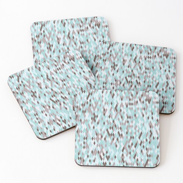 Item preview, Turquoise and brown diamond pattern designed and sold by Tanya-GR.