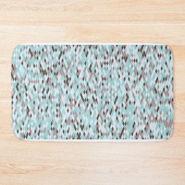Item preview, Turquoise and brown diamond pattern designed and sold by Tanya-GR.