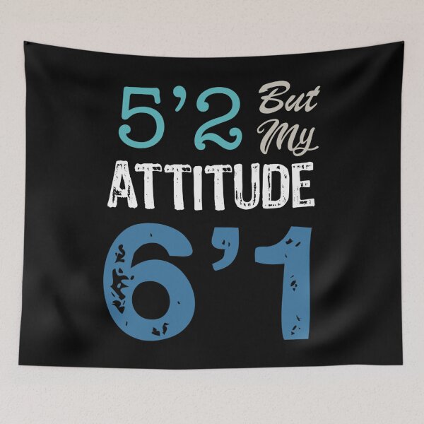 Item preview, 5’2 but my attitude 6’1 funny graphic for short women short girl gift designed and sold by Tee-md93.