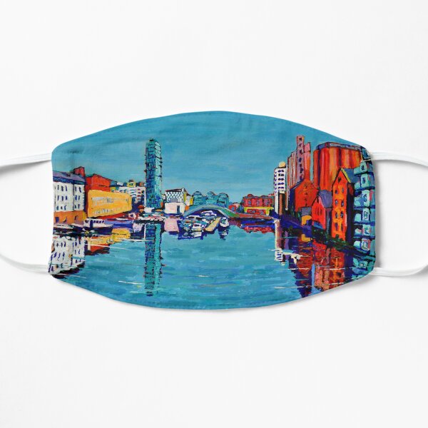 Grand Canal Dock, Dublin, Ireland Flat Mask