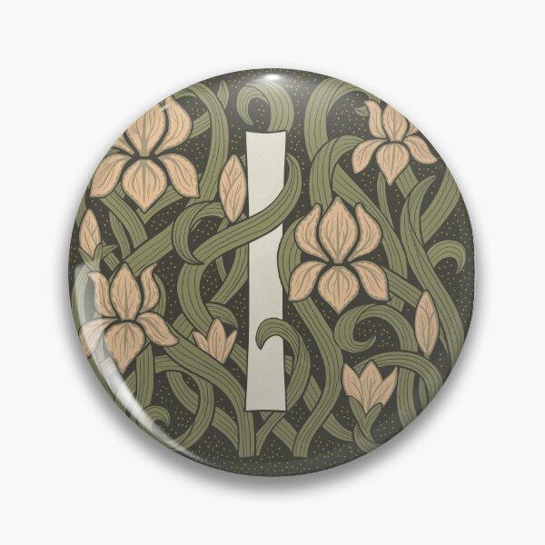 Item preview, Floral Monogram Letter I designed and sold by Maria Chiara Fantini.