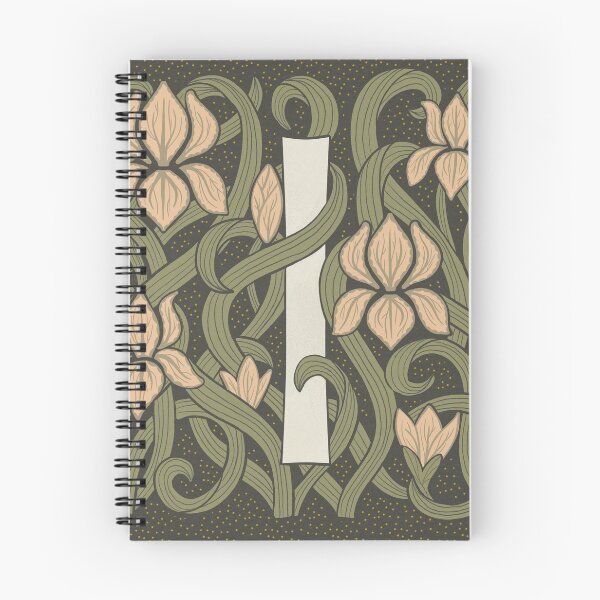 Item preview, Floral Monogram Letter I designed and sold by Maria Chiara Fantini.
