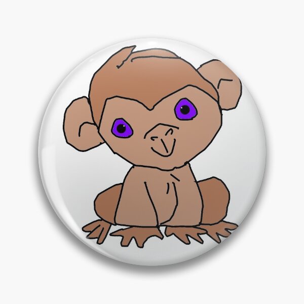 Item preview, brown monkey  designed and sold by Phoebe Leech.