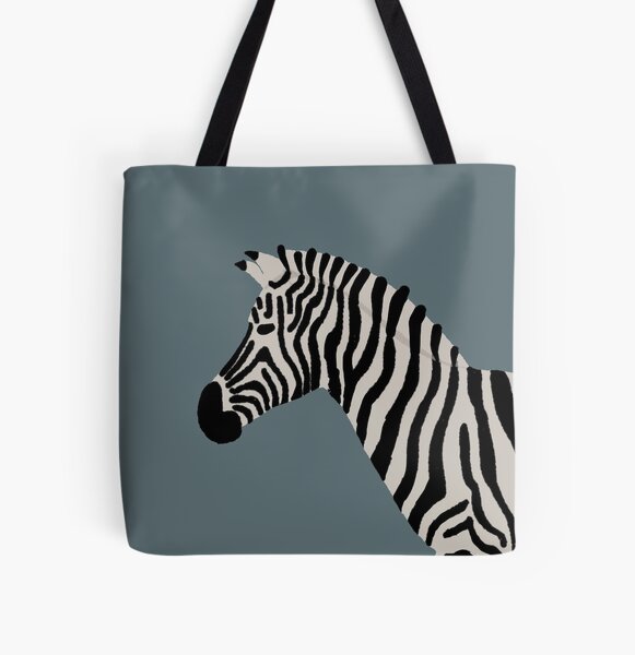 Cebra | Animal | África | Rayas Bolsa estampada de tela