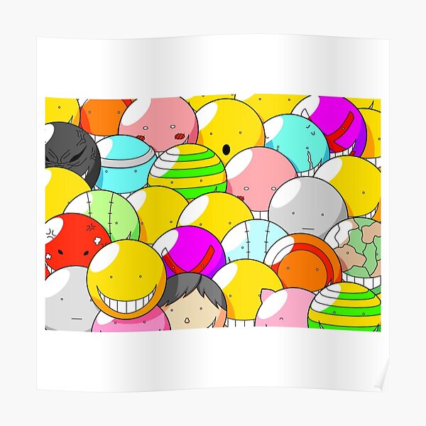 Assassination Classroom - All faces of Koro Sensei fanart ! Poster