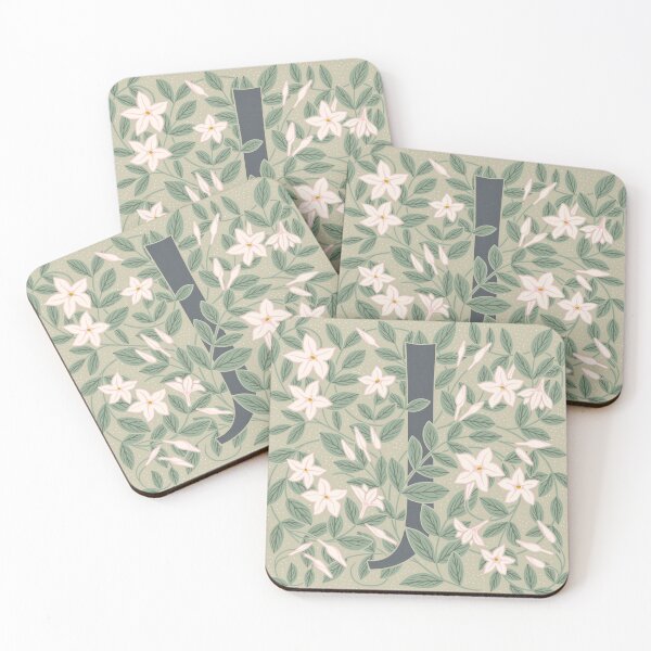 Item preview, Floral Monogram Letter J designed and sold by Maria Chiara Fantini.