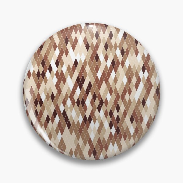 Item preview, Beige and brown diamond pattern designed and sold by Tanya-GR.