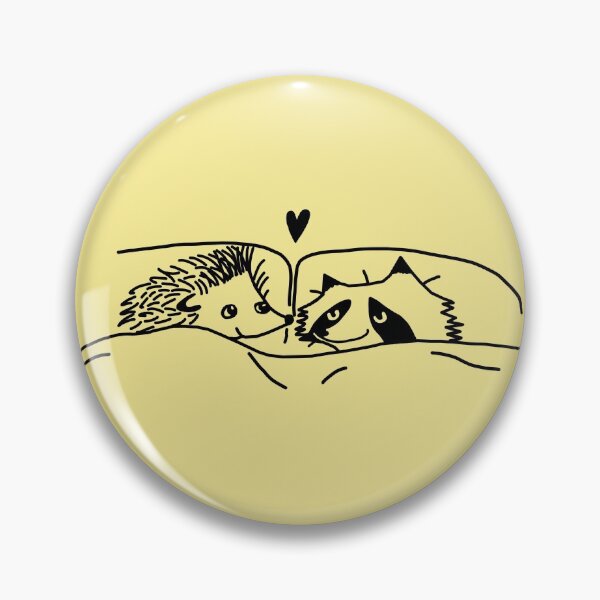Item preview, hedgehog and raccoon drawing  designed and sold by dora6.