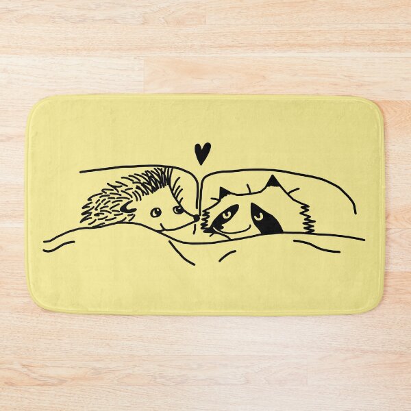 Item preview, hedgehog and raccoon drawing  designed and sold by dora6.