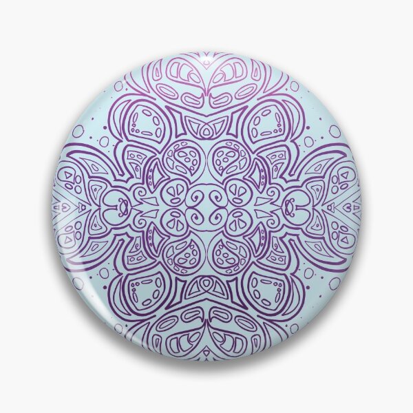 Item preview, Floral Mandala Violet Blue Rainbow designed and sold by Gs-arts.