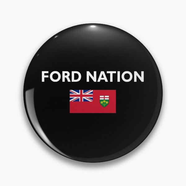 Item preview, Doug Ford Nation Province Ontario Flag Dark Color designed and sold by TinyStarCanada.