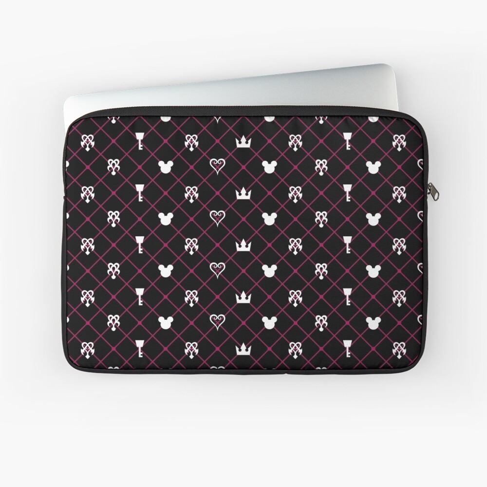 Kingdom Hearts pattern Laptop Sleeve by maidsama