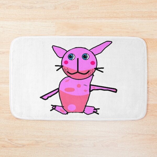 Item preview, pink rabbit cat  designed and sold by Phoebe Leech.