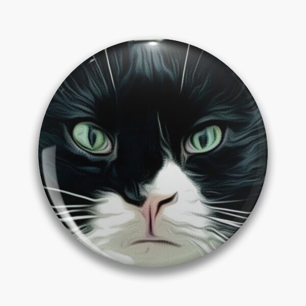 Aperçu de l'œuvre Tuxedo Cat Eyes créée et vendue par TransientGuest.
