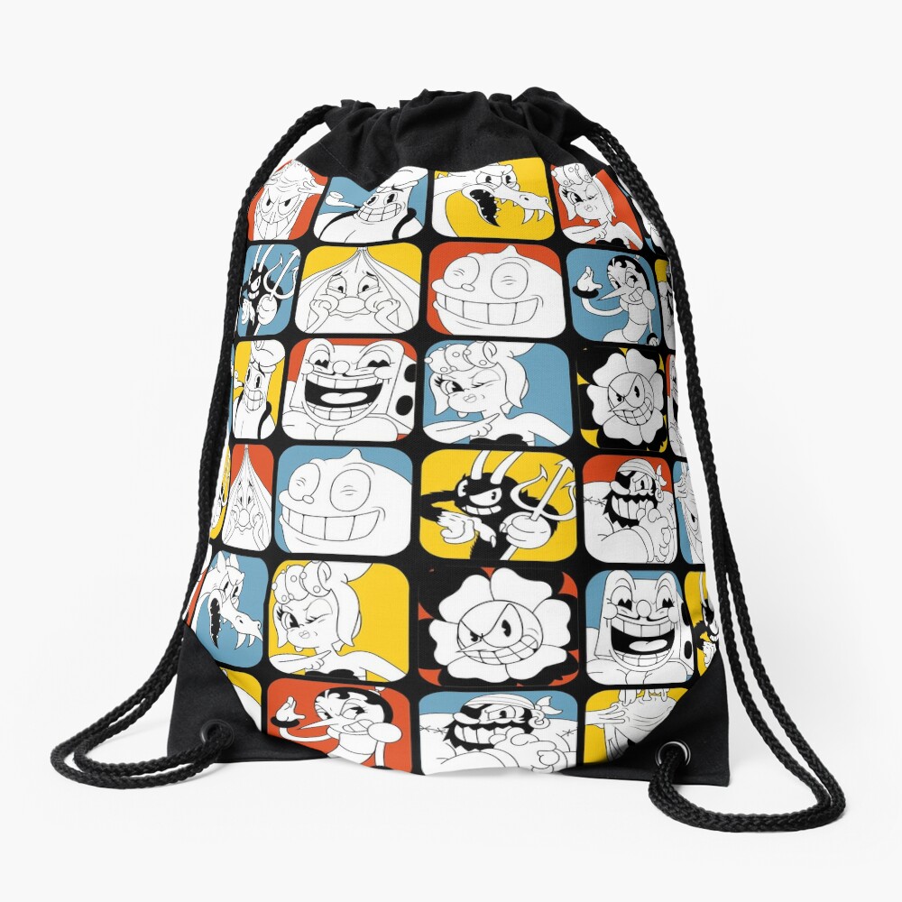 "Cuphead Bosses" Drawstring Bag by fantasylife | Redbubble