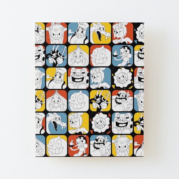 Cuphead Bosses Wood Mounted Print