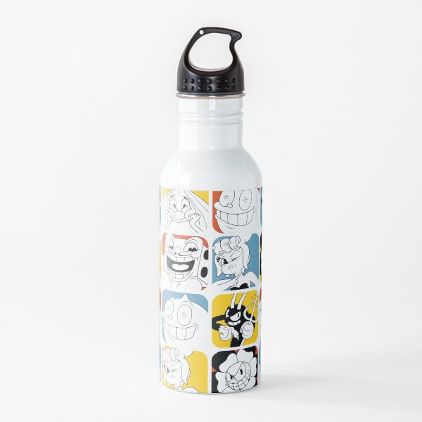 Cuphead Bosses Botella de agua
