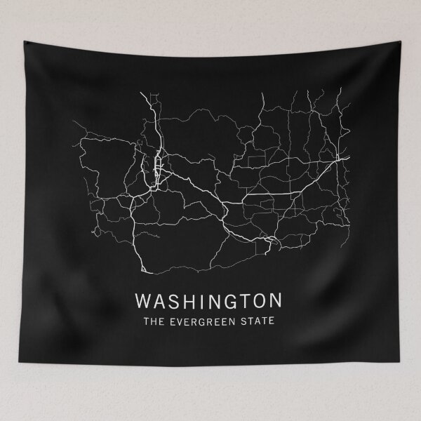 Item preview, Washington State Road Map designed and sold by clarkstpress.