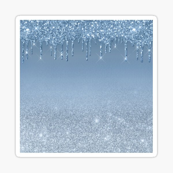 Paint it Blue Glitter Sticker