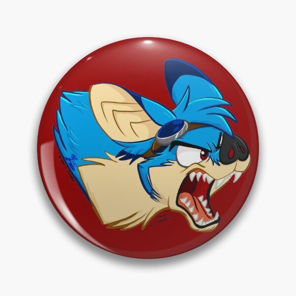 Item preview, Slasher Bat Angry Pin designed and sold by KimJImagery.