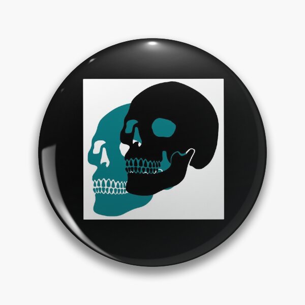 Item preview, Black and turquoise skulls  designed and sold by nellas1976.