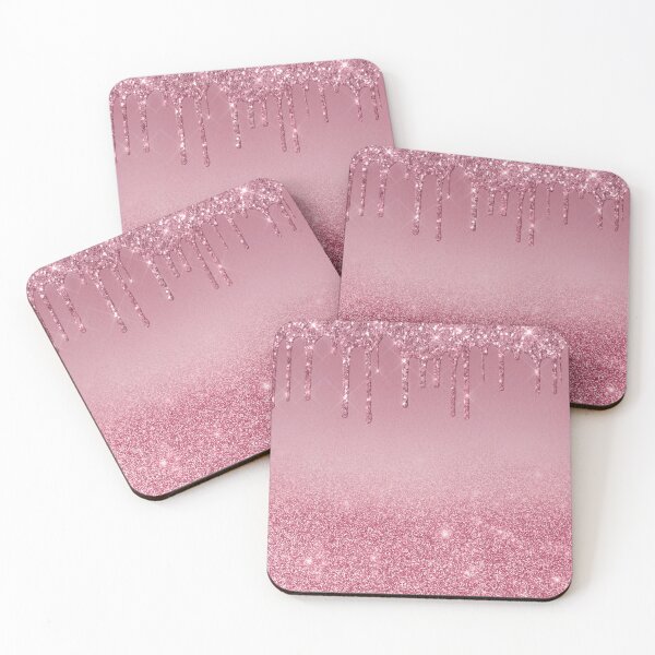 Item preview, Dusty Rose Glitter Drip designed and sold by Image NDesign.