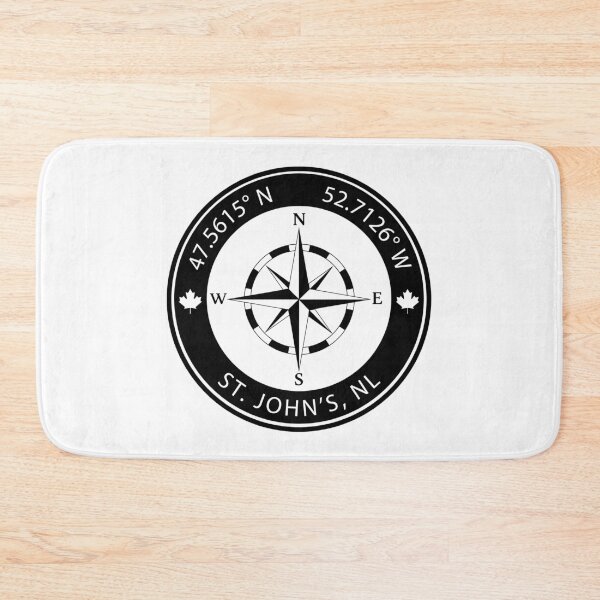 Item preview, St. John's, Newfoundland and Labrador Geographical Coordinates designed and sold by TeeOhGraphics.