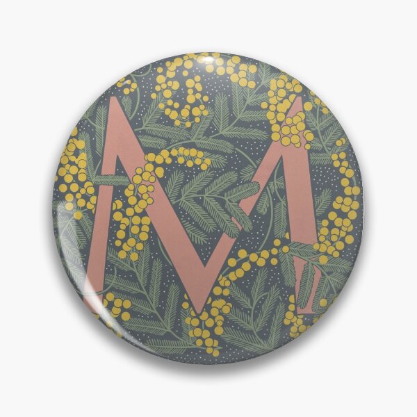 Item preview, Floral Monogram Letter M designed and sold by Maria Chiara Fantini.