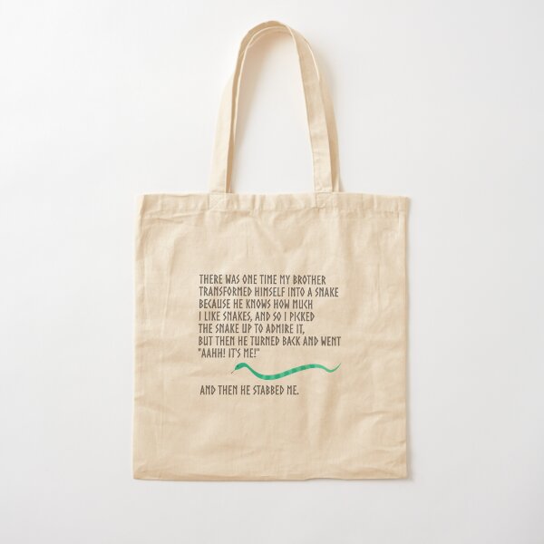 And Then He Stabbed Me. Cotton Tote Bag