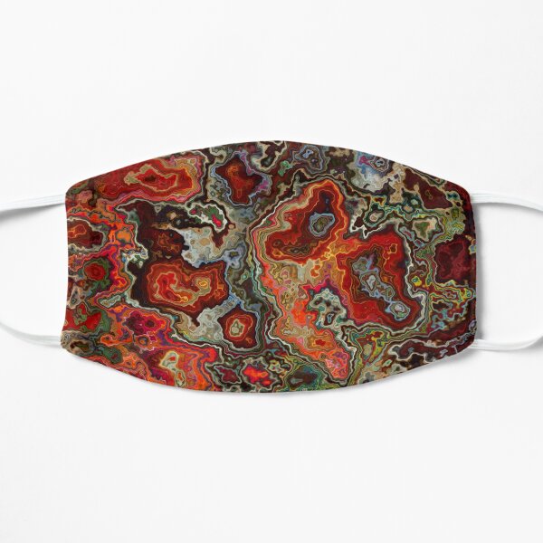 Blood Geode Flat Mask