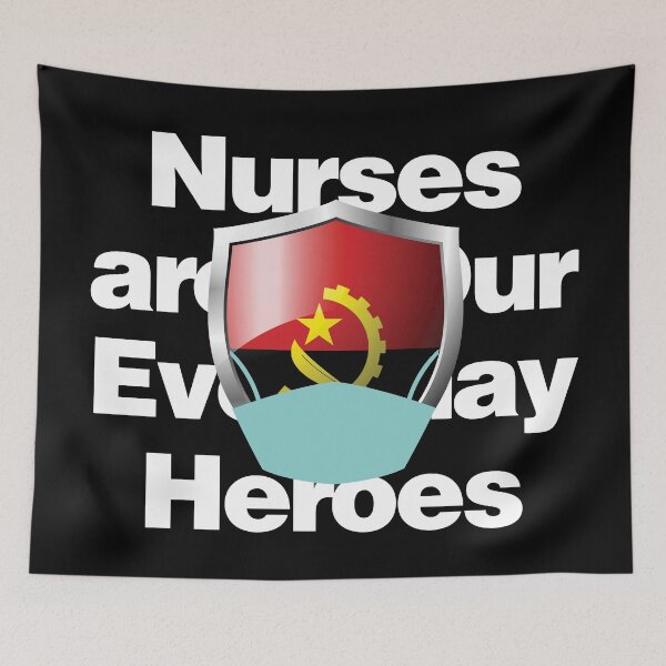 Item preview, Angola Nurses are Everyday Heroes designed and sold by HelloFromAja.