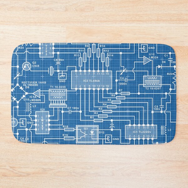 Item preview, Seamless Wiring schematics pattern designed and sold by Michael Pulley.