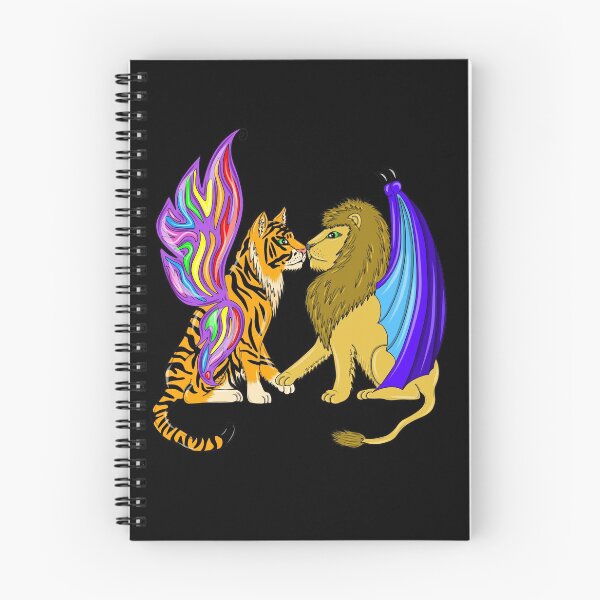 Item preview, Lion and Tiger with wings designed and sold by Melanie Jeyakkumar.