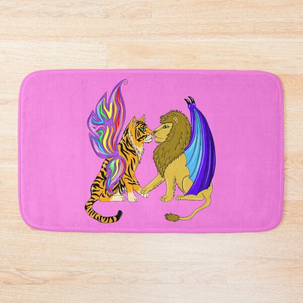 Item preview, Lion and Tiger with wings designed and sold by Melanie Jeyakkumar.