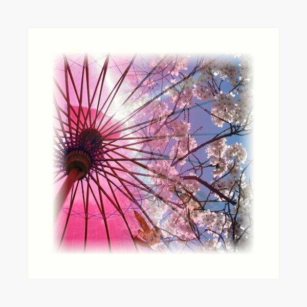 Cherry Blossom Square Art Print