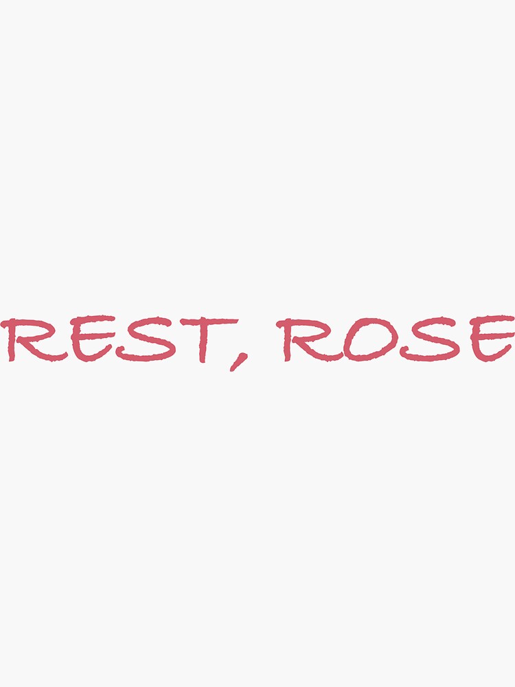 "Zach Bryan Rest, Rose" Sticker for Sale by Kirstenpricee Redbubble