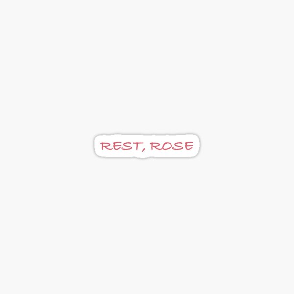 "Zach Bryan Rest, Rose" Sticker for Sale by Kirstenpricee Redbubble