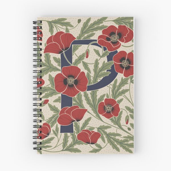 Item preview, Floral Monogram Letter P designed and sold by Maria Chiara Fantini.