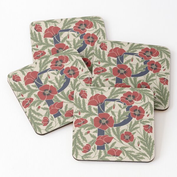 Item preview, Floral Monogram Letter P designed and sold by Maria Chiara Fantini.