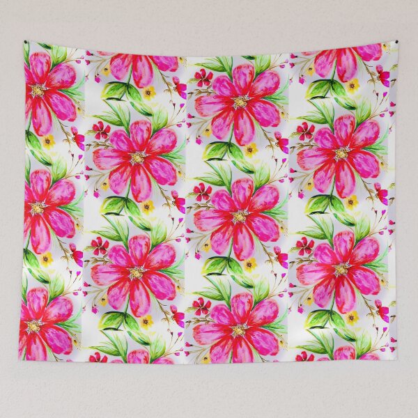 Item preview, Big watercolor pink flower designed and sold by SpringCandy.